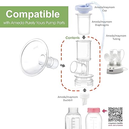 Breast Pump flange Crater Series 12 mm (2) Two-Piece
