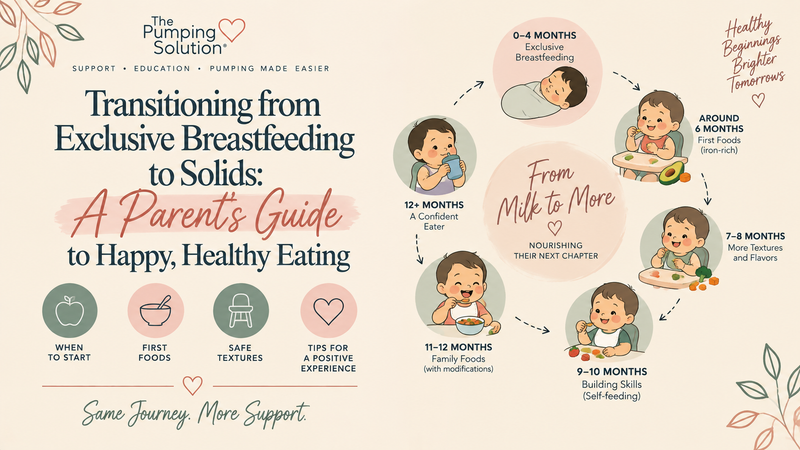 Transitioning from Exclusive Breastfeeding to Solids: A Parent’s Guide to Happy, Healthy Eating