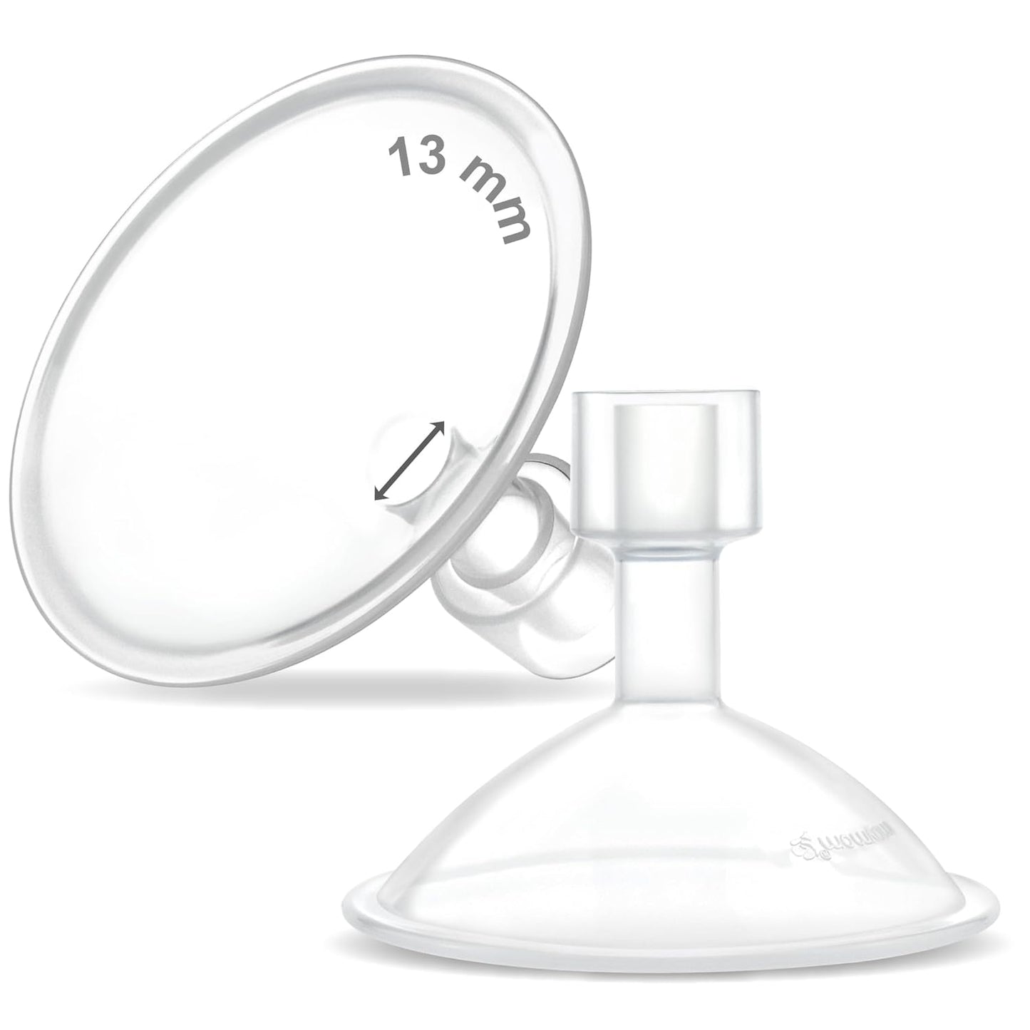 Breast Pump flange Crater Series 13mm (2) Two-Piece