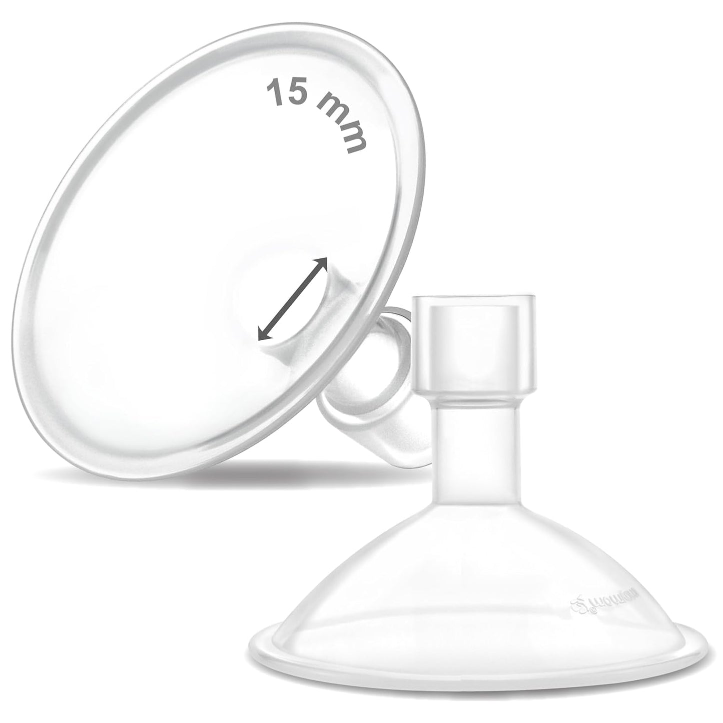 Breast Pump flange Crater Series 15 mm (2) Two-Piece