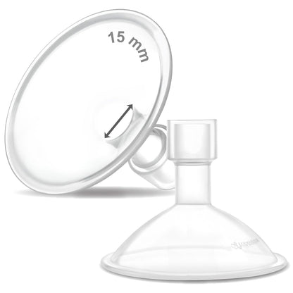 Breast Pump flange Crater Series 15 mm (2) Two-Piece