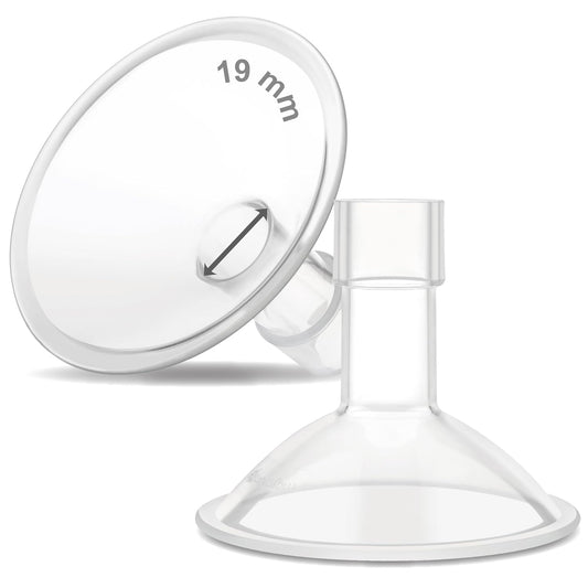 Breast Pump flange Crater Series 19 mm (2)Two-Piece