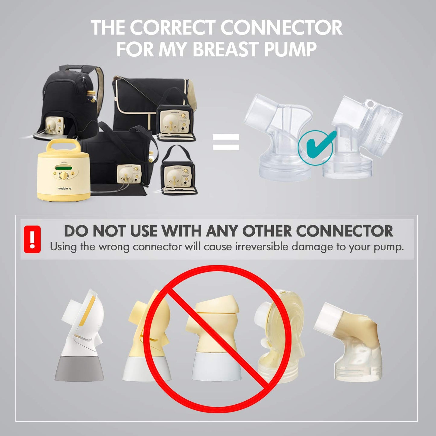 Pump Parts Compatible with Medela Symphony, 19 mm Flange